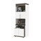 Bestar Orion 30W Shelving Unit with Fold-Out Desk, White & Walnut Grey 116166-000017 - alternate 10